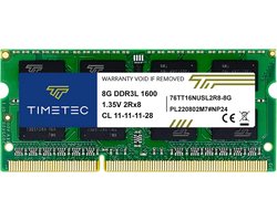 8GB DDR3L/DDR3 1600MHz SODIMM Laptop Geheugen RAM Upgrade Niet-ECC 204-pins