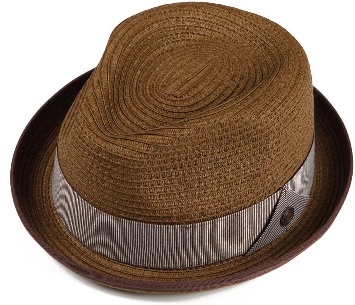 Zomer Hoed - Stro Hoed Trilby - Bescherming Tegen Zon - Korte Rand - Natuurlijk