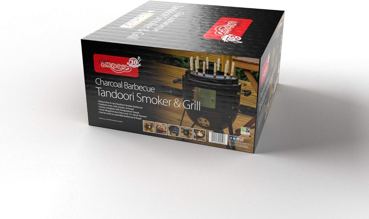 Multifunctionele Barbecue, Tandoori Oven, Smoker en Terrashaard met Groot Grilloppervlak