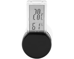 Digitale Reptielenthermometer - Hygrometer Aquarium - Terrarium Klimaat - Waterdicht Ontwerp - 63x33cm LCD - Zwart