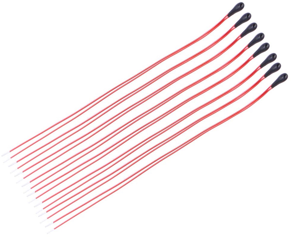 NTC Thermistor Set - Temperatuursensor Weerstanden - Temperatuurmeting Circuits - Hoge Gevoeligheid Nauwkeurigheid - 60 mm Draad