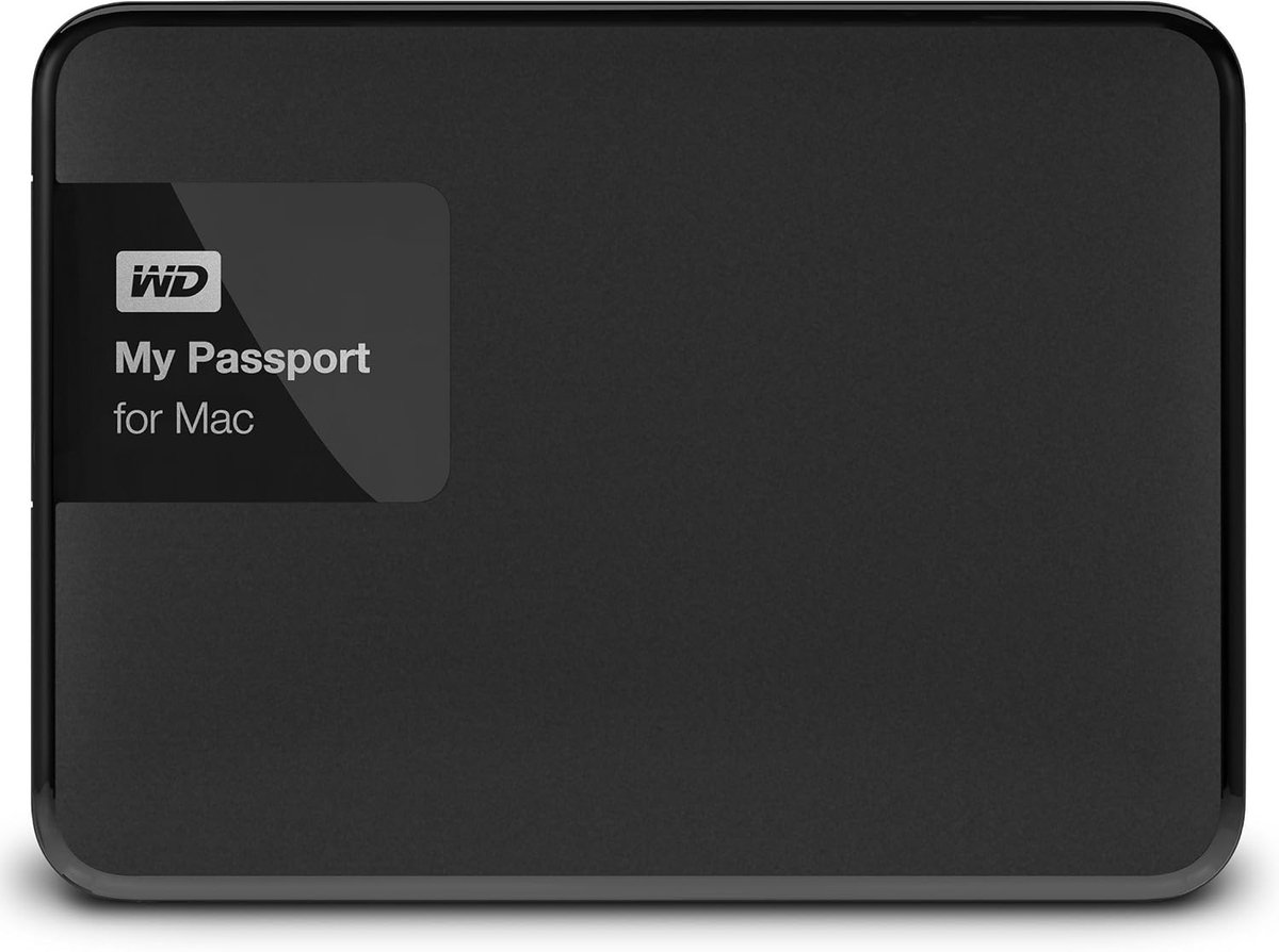 Externe Harde Schijf - Draagbare Opslag - Bestanden Opslaan - Speciaal voor Mac - 1 TB - Zwart