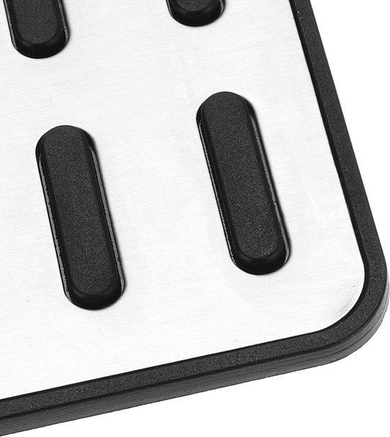 Universele Voetsteun Pedaal Cover voor Auto - Antislip Aluminium Rustpedeaal van Merkloos — afbeelding 3