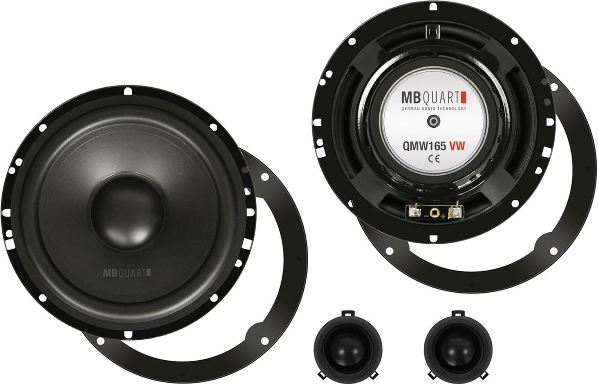 16,5 cm Component Autospeakers voor VW Golf MK4, Passat, Bora, Polo
