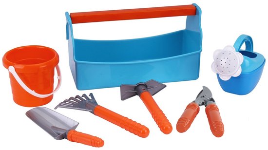 Van Manen tuin speelgoed Sun Fun kinder gereedschapsset 7-delig. — afbeelding 3