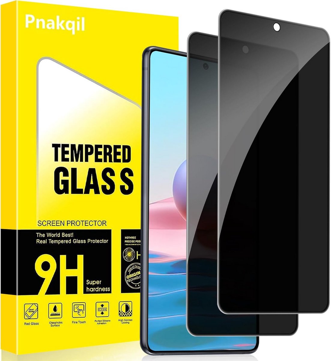2x Privacy Screenprotector Gehard Glas voor Honor 90 Lite - Anti-spionage & Krasbestendig