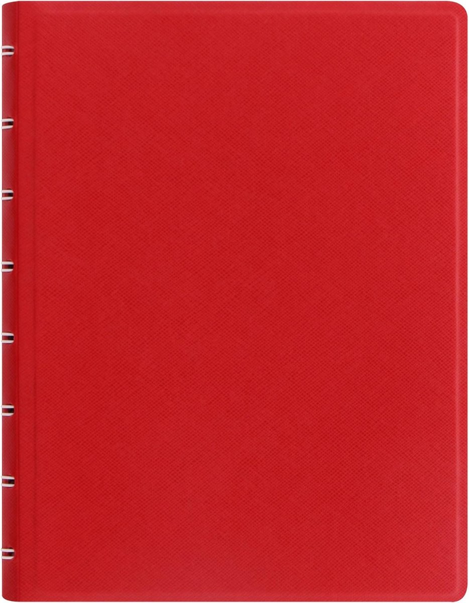 A5 Notitieboek Herbruikbaar Ruitjes Liniaal & Index - Rood