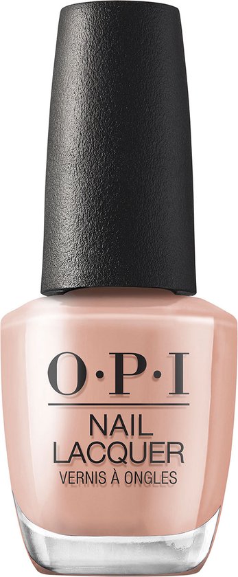 Flacon OPI Nail Lacquer couleur nude rosé. Nom "Put it in Airplane Mode".
