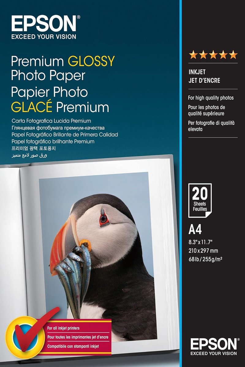 Glanzend Fotopapier A4 255 gsm voor Hoge Kwaliteit Prints