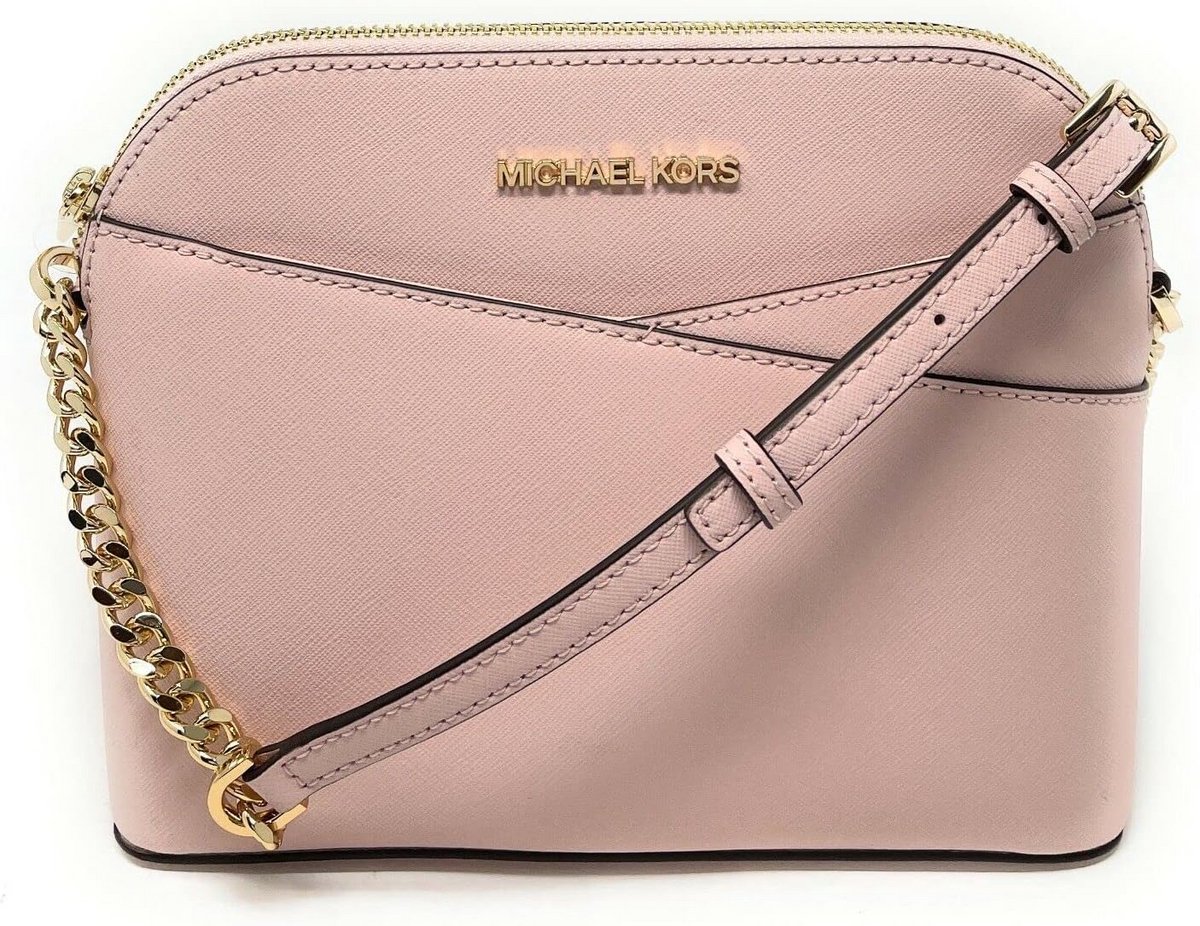 Middellange Leren Crossbody Tas voor Dames