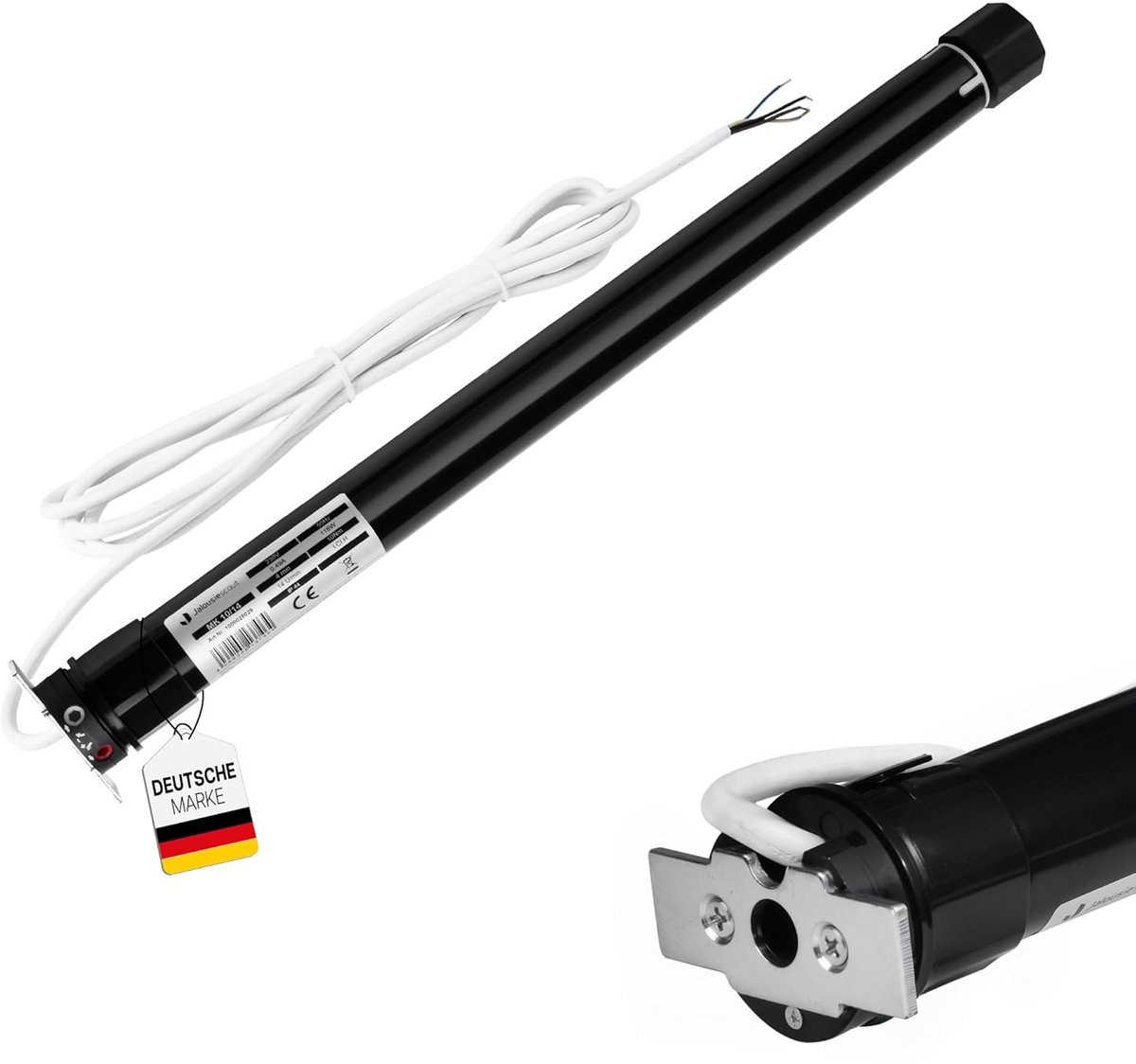 Elektrische Rolluikmotor 10 Nm voor 40mm Achthoekige As - Stille Buisrolmotor
