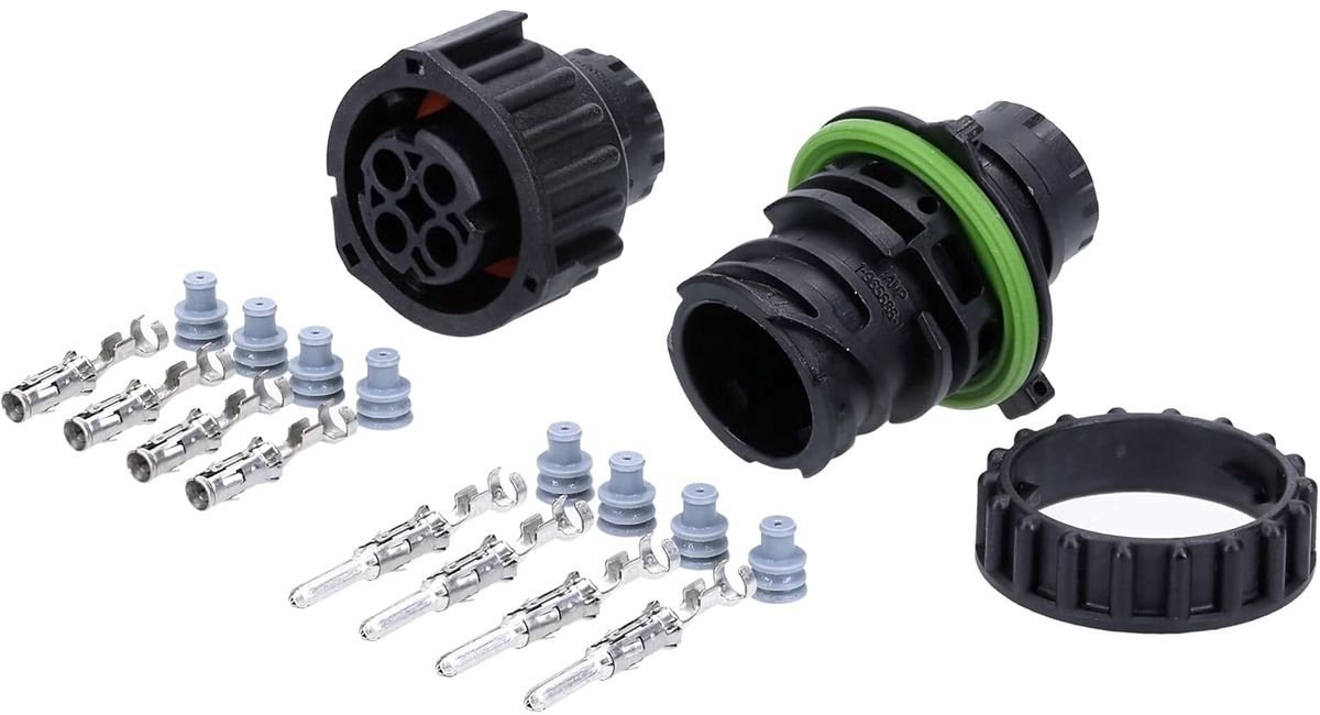 KALI-2004 DIN 72585 ronde connectorset 4-pins
