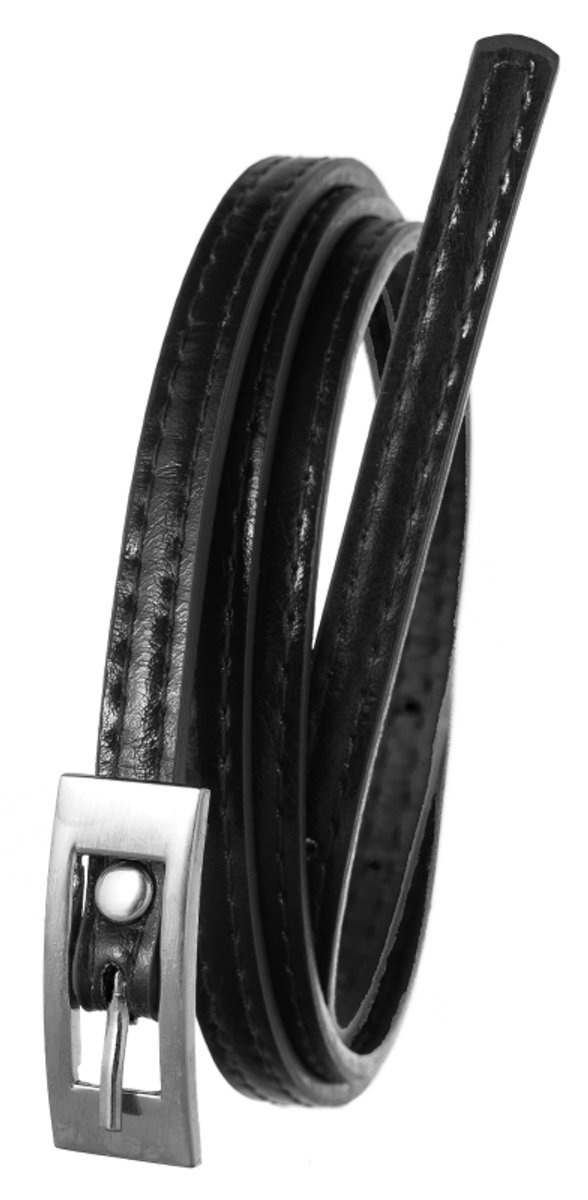 Cavaldi BB-CV-11 - Damesriem - Smal - Zwart - 105 cm