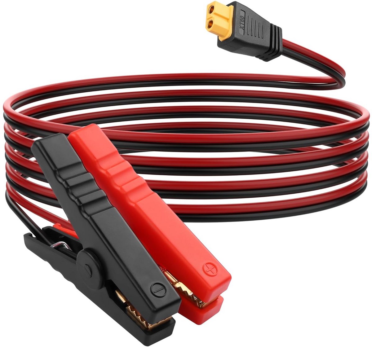 XT60 Stekker naar Alligator Krokodillenbek Batterijkabel 16AWG 1.8 Meter