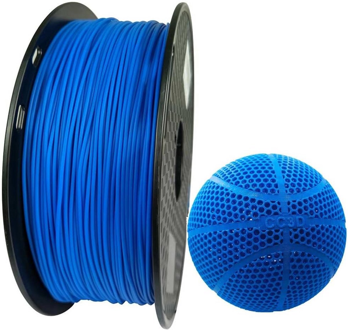 Flexibel TPE 3D Printer Filament 1.75mm 1kg Blauw Kusthardheid 47D