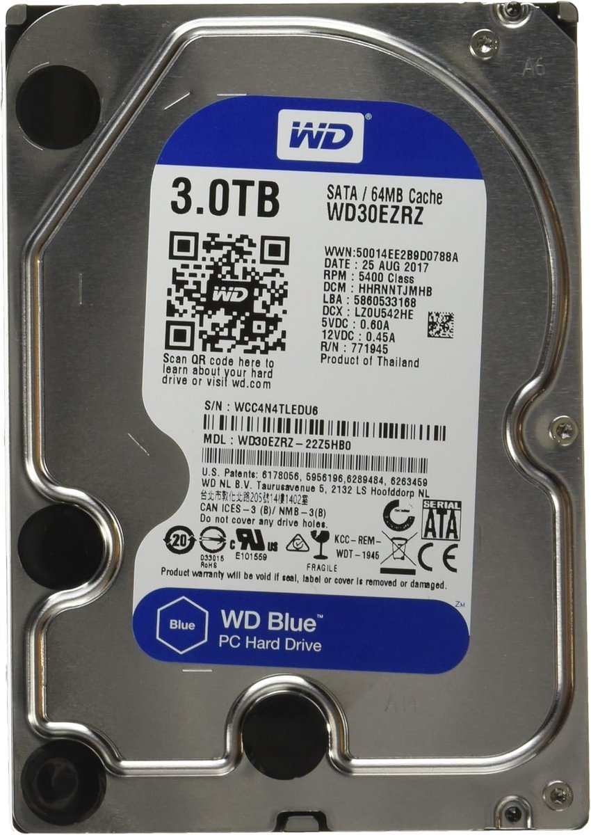 Interne 3TB Desktop Harde Schijf 3,5 inch 64MB SATA 6Gb/s Opslag