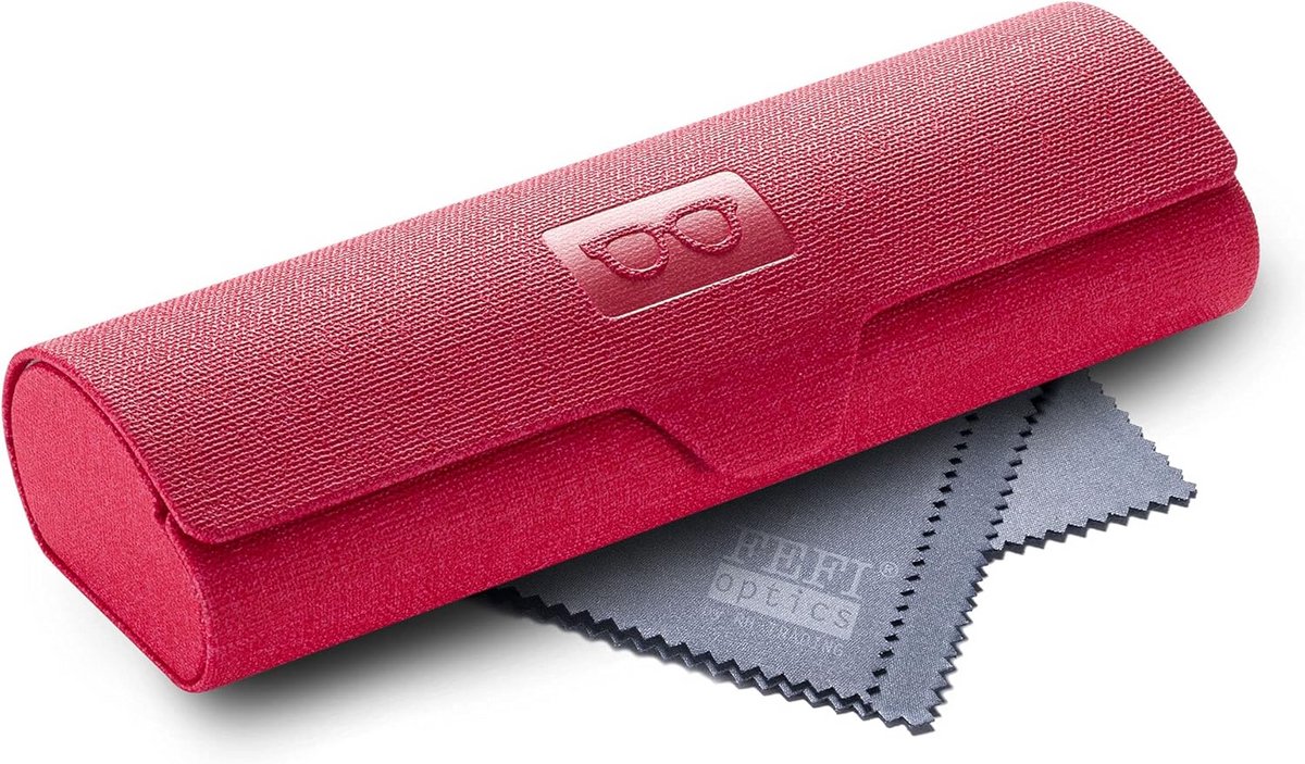 Stevige Hardcase Brillenetui met Poetsdoek - Beschermhoes voor Brillen en Zonnebrillen