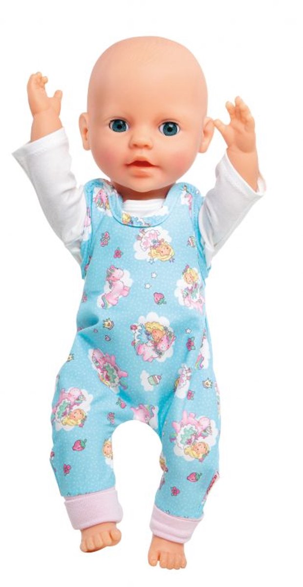 Heless Poppenromper En T-shirt 28-35 Cm Katoen Blauw — afbeelding 2
