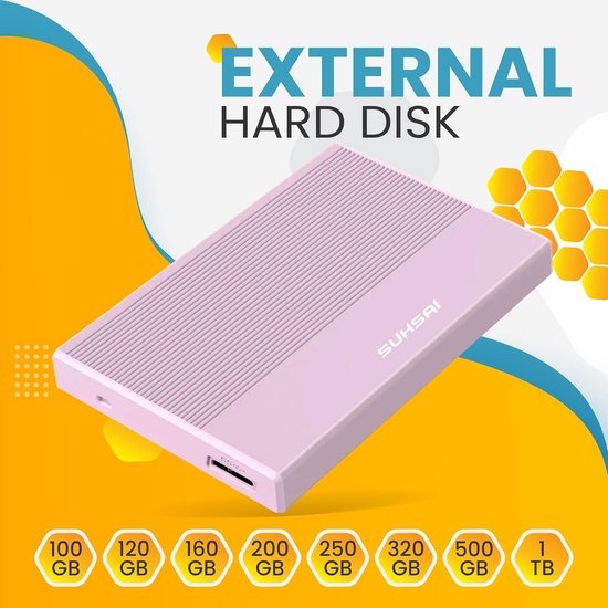 Harde Schijf Extern - Draagbare - 500GB Opslag - Data — afbeelding 5