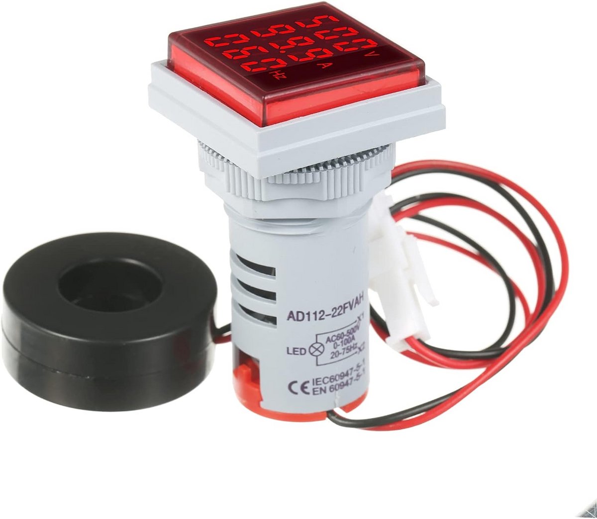 Digitale Paneelmeter AC Spanning Stroom & Frequentie USB Display