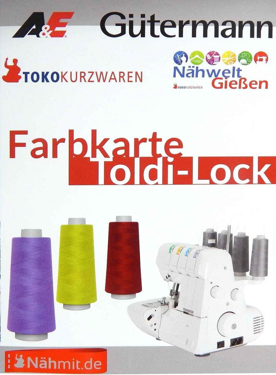 Kleurkaart Naaigaren en Overlockgaren - Complete Stalenkaart