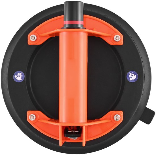 Ventouse à vide, élévateur de verre de 203 mm avec poignée ABS durable, capacité de charge maximale de 180 kg Outil de levage de carrelage avec sac de transport pour grands carreaux, granit, plaques de plâtre et fenêtres (2 pièces)