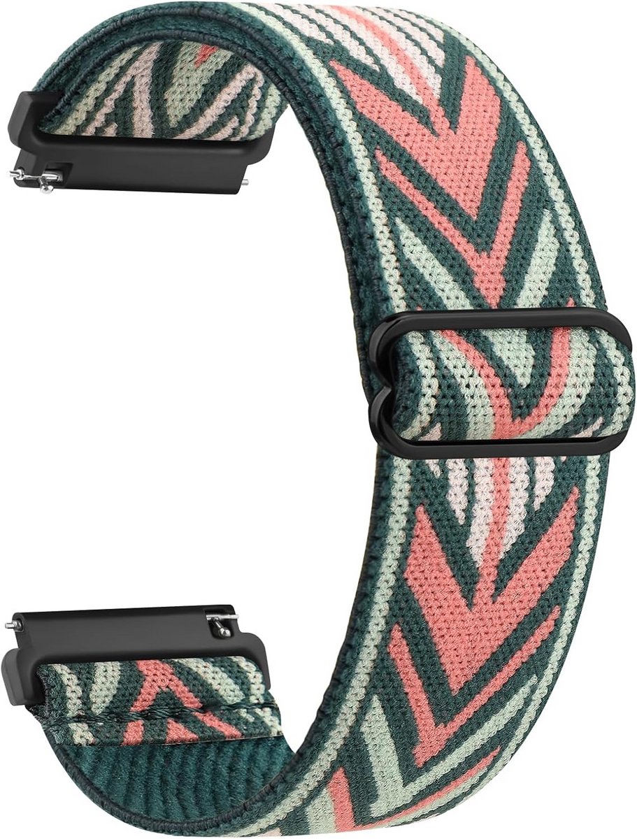 Elastische Horlogeband Nylon Verstelbaar - 20mm & 22mm - Sport & Loop Armband met Snelsluiting