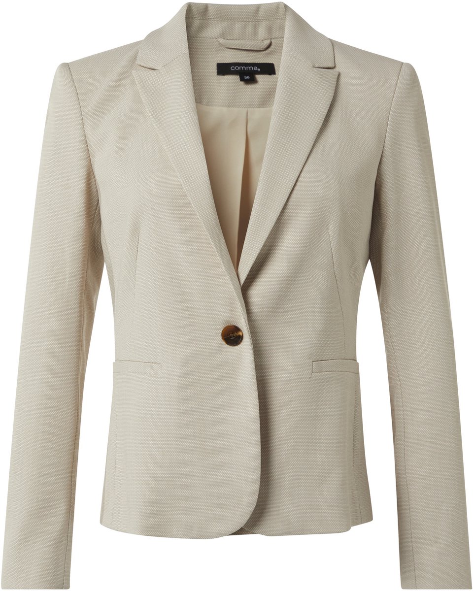comma - female - Blazer met structuurpatroon