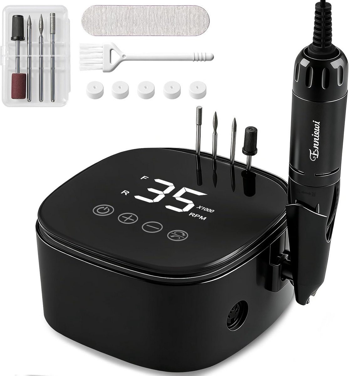 Professionele Nagelfrees voor Manicure en Pedicure - Zwart