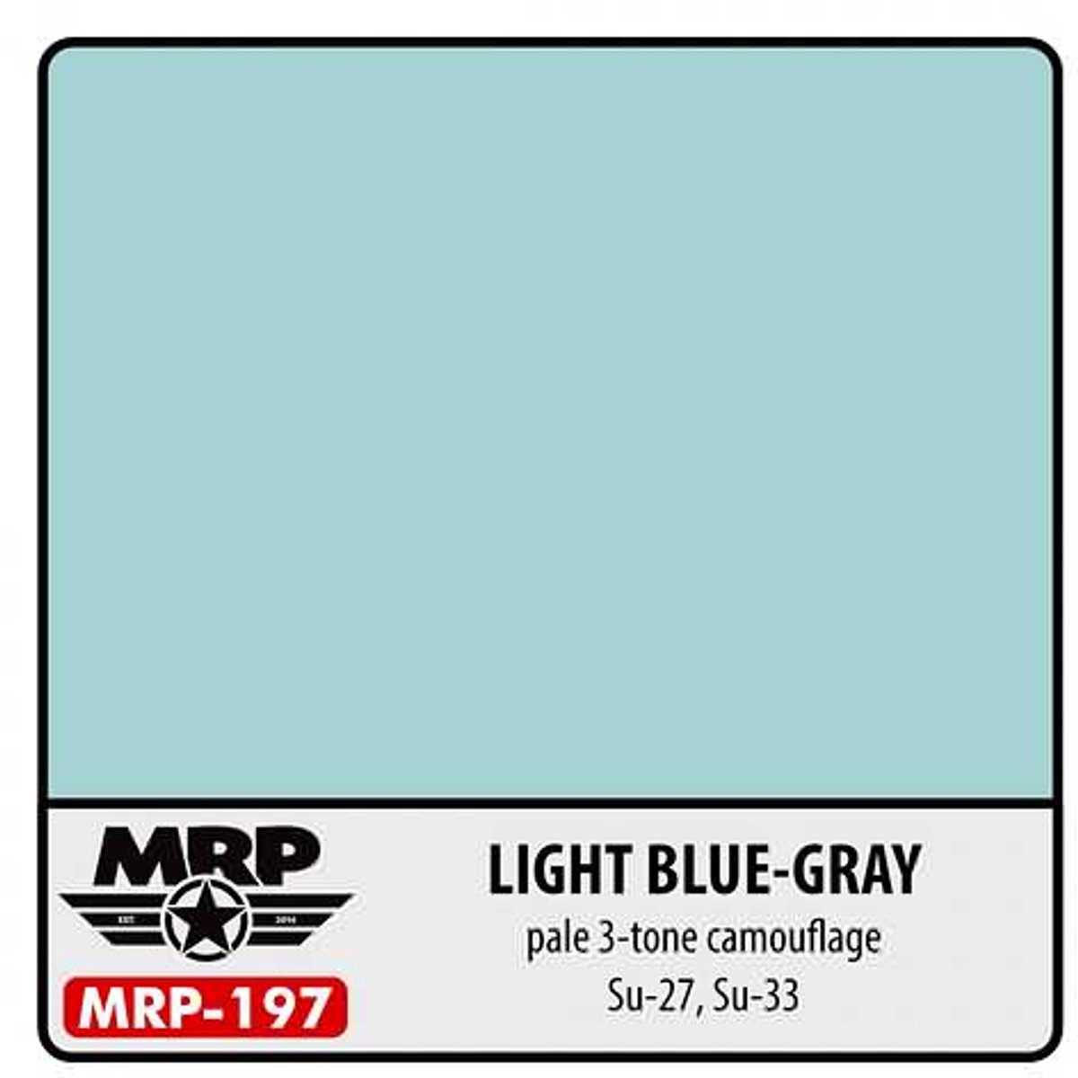 Mr. Paint MRP-197 - Light Grey-Blue Su-27/33 - Russian AF – pale camo – 30 ml verf voor Airbrush & Detailwerk