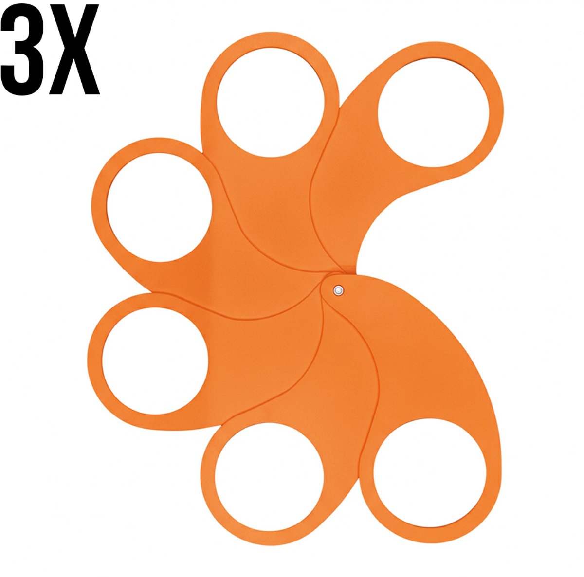 3 stuks - Hold Ub bekerhouder festival - Cupkeeper - Cupholder - Bierhouder - Draagtray - Bierwaaier - Koningsdag - WK/EK Voetbal - 6 bekers - Oranje