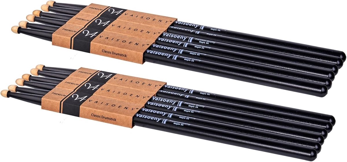 5A vernielde drumslips - 6 paren professionele drumslips voor kinderen en volwassenen