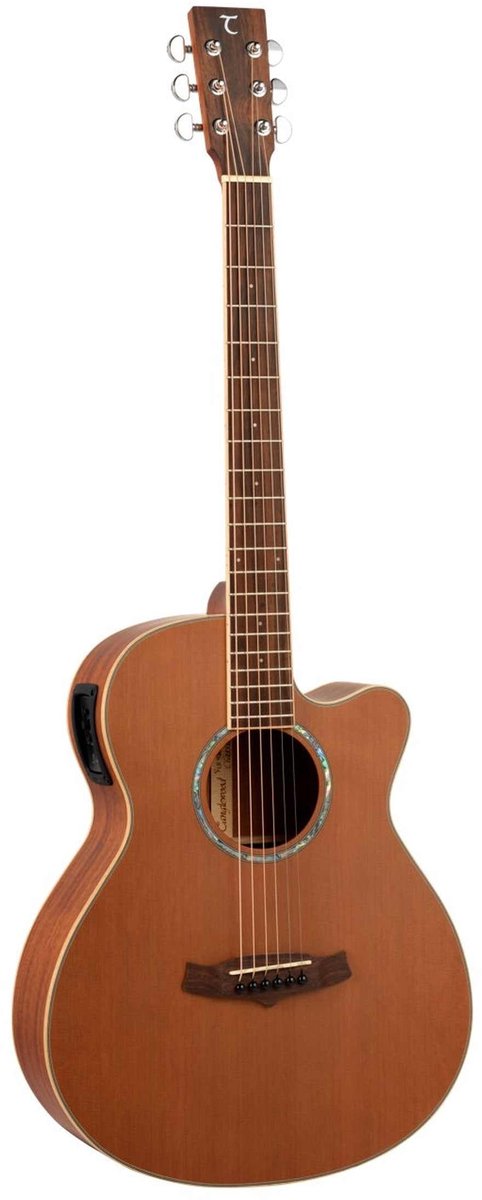 Tanglewood Sundance Classic 4 CE Super Folk Cutaway Electro-Akoestische Gitaar Solid Cedar Solid Mahogany LR Baggs Natural Satin