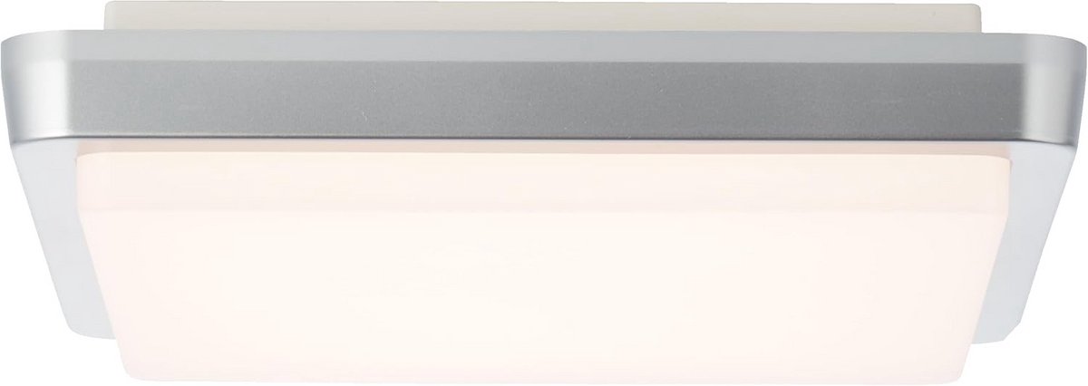 LED buitenwandlamp 28x28 cm - zilver aluminium - 3000K warmwit - IP65 waterdicht - 1500 lm