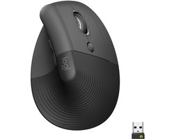 Logitech Lift - Verticale ergonomische muis - Rechtshandig - Donkergrijs