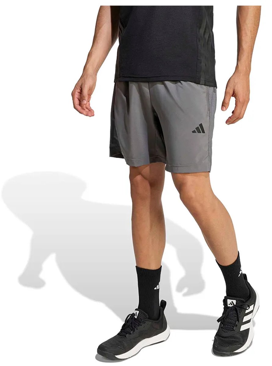 Adidas Workout Essentials Base Woven 5´´ Korte Broek Man Grijs