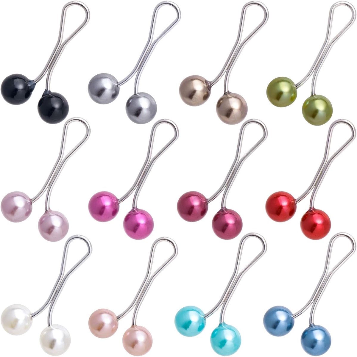Chique Broche Spelden voor Dames Sjaal en Hoofddoek - Parelstijl