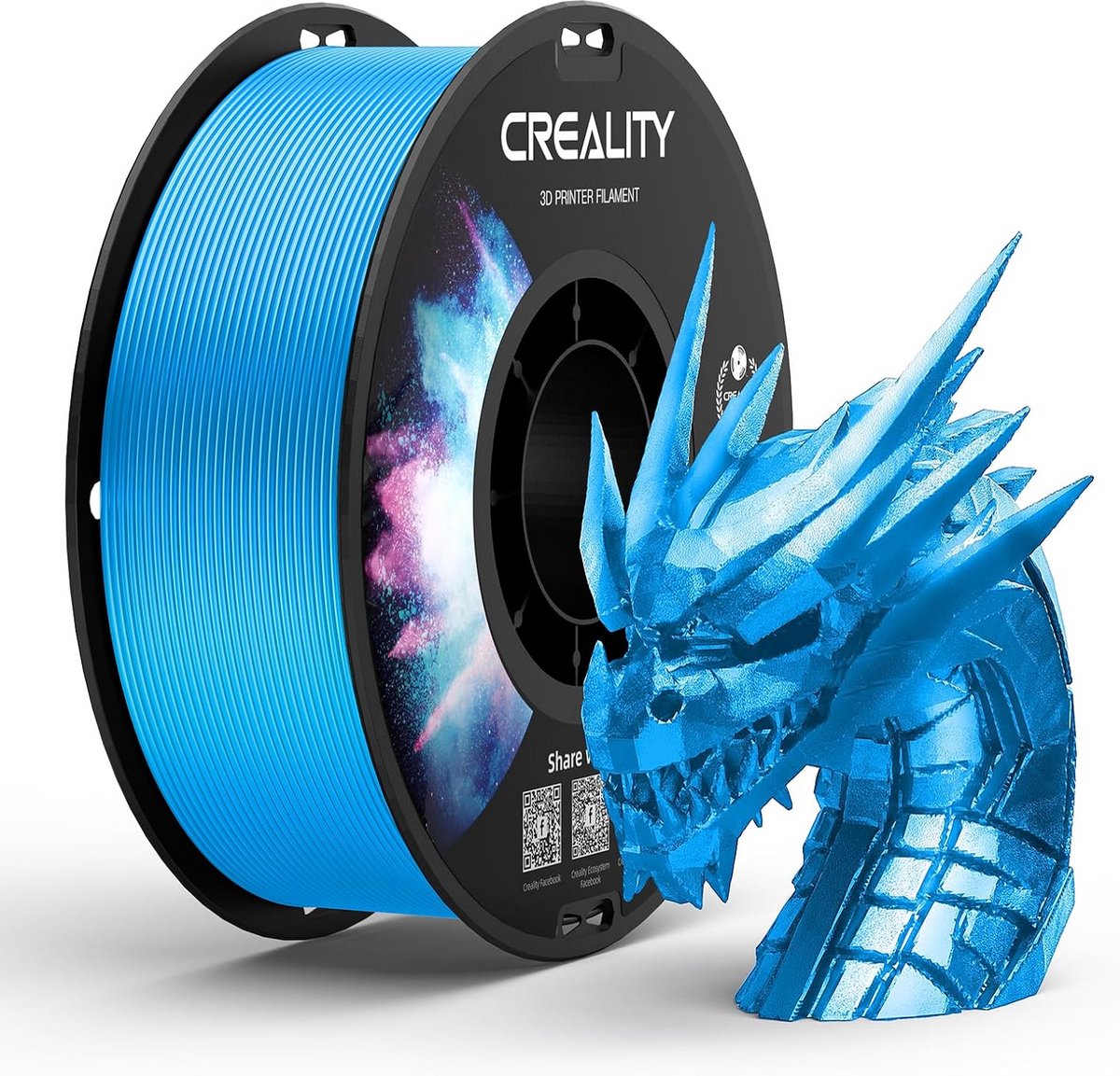 PETG Filament 1.75mm Blauw - Sterk en Nauwkeurig 1KG Spoel voor FDM 3D Printers