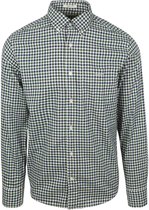 Chemise décontractée Gant en sergé à carreaux vert - Taille 3XL - Homme - Chemises décontractées