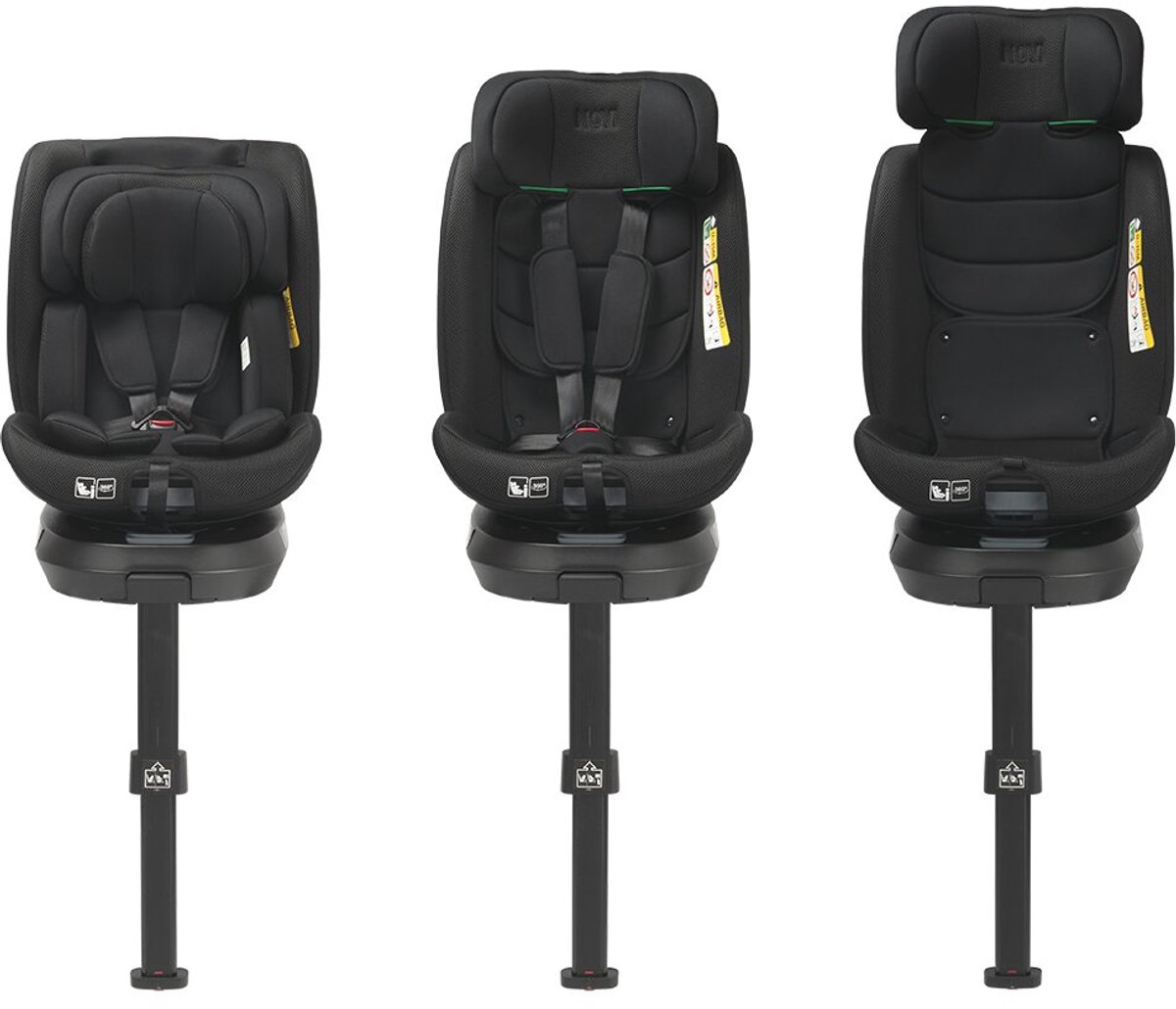 Novi Donna Go V2 Autostoel I-Size 0-150 cm – 360° Draaibaar – Isofix met Steunpoot – Groep 0+/1/2/3 – foto 2