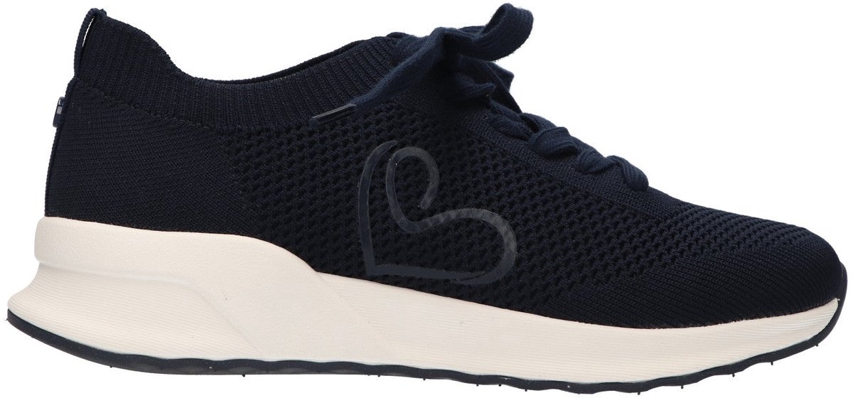 La Strada Sneaker Donker Blauw Textiel - Damesschoenen - Maat - 38