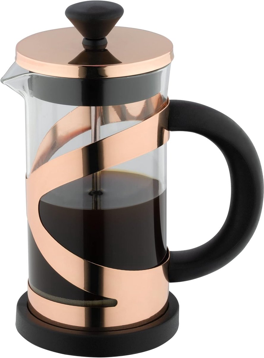 Cafetiere 1000 ml - Franse Pers Koffiemaker met RVS Afwerking en Warmtebestendige Handgreep