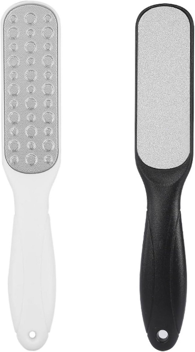 Dubbelzijdige Voetrasp voor Pedicure - Verwijder Dode Huid Effectief (2 Stuks)