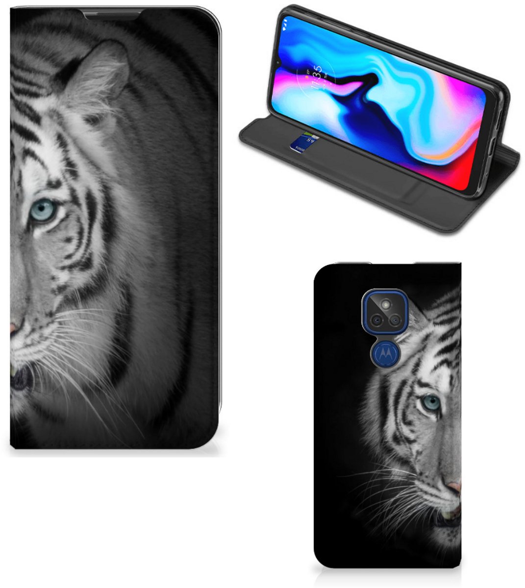 Motorola Moto G9 Play Hoesje maken Tijger