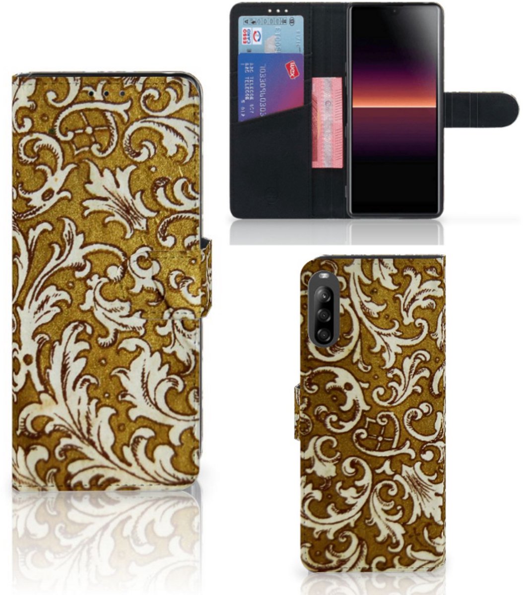 Wallet Case Sony Xperia L4 Barok Goud