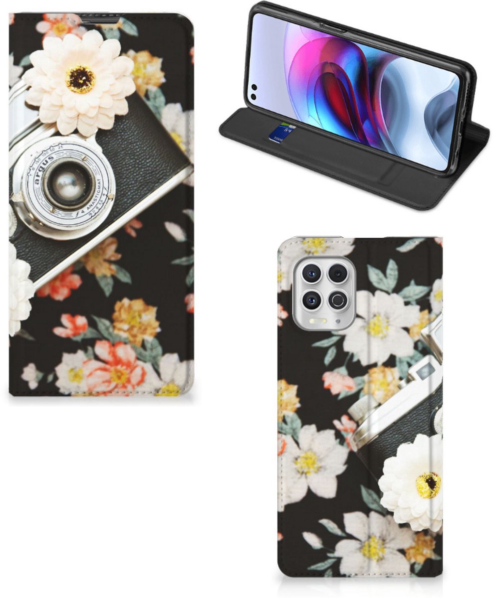 Motorola Moto G100 Stand Case Vintage Camera