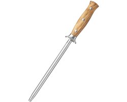 XinZuo X02O Pin Series Slijpstaaf 23 cm – Professionele Slijpstaaf van hoogwaardig koolstofstaal met corundum-straalbehandeling. – Olijfhouten Handvat