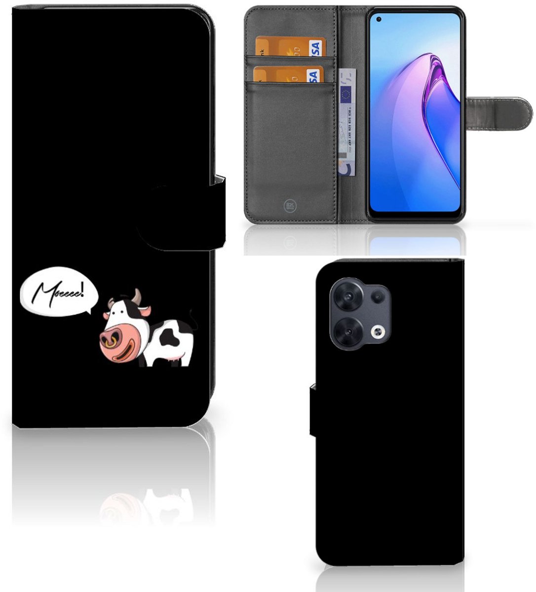 OPPO Reno8 Leuk Hoesje Cow