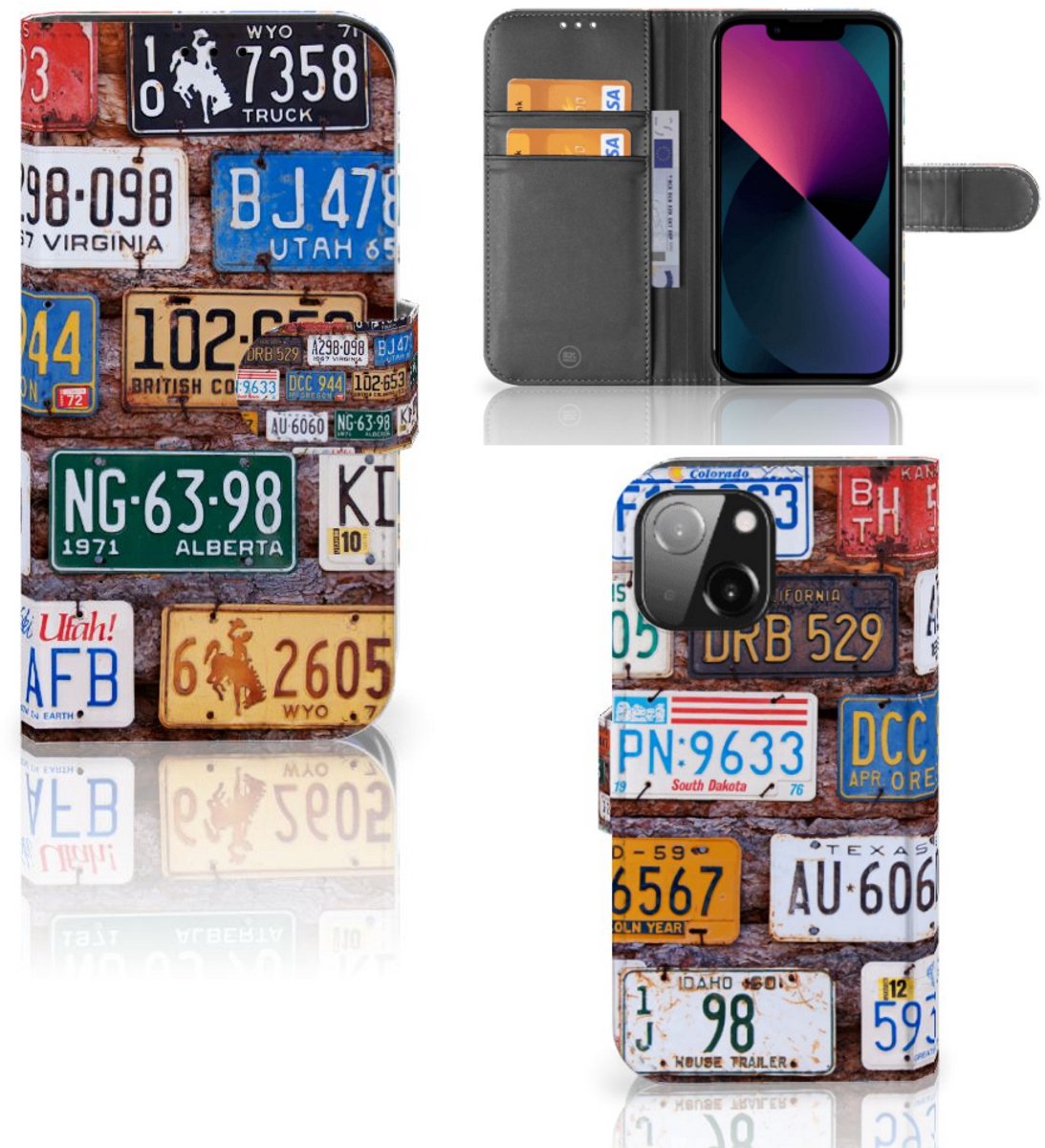 iPhone 13 Mini Telefoonhoesje met foto Kentekenplaten