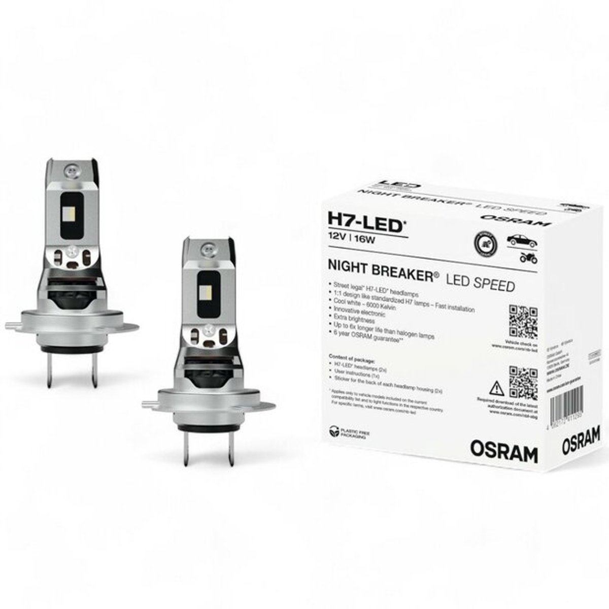 Osram Night Breaker Speed LED H7 64210DWNBSP-2HB set-450% ! – foto 4